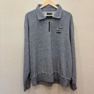 Roots Canada 1/4 Zip Knit Pullover in Heather Gray Men’s Size XL